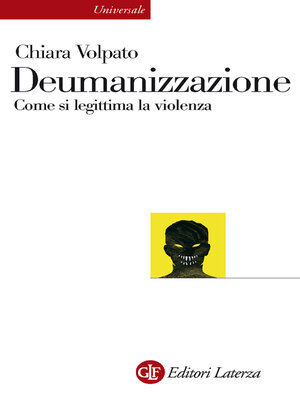 cover image of Deumanizzazione